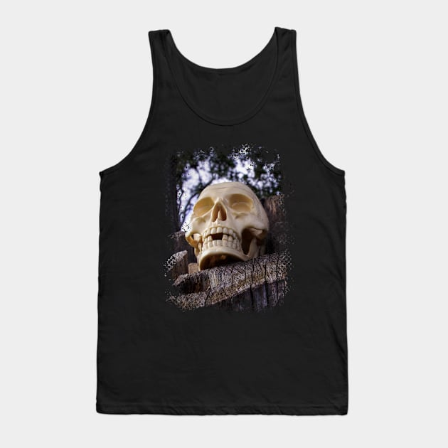 Skull in the woods Tank Top by StabbedHeart